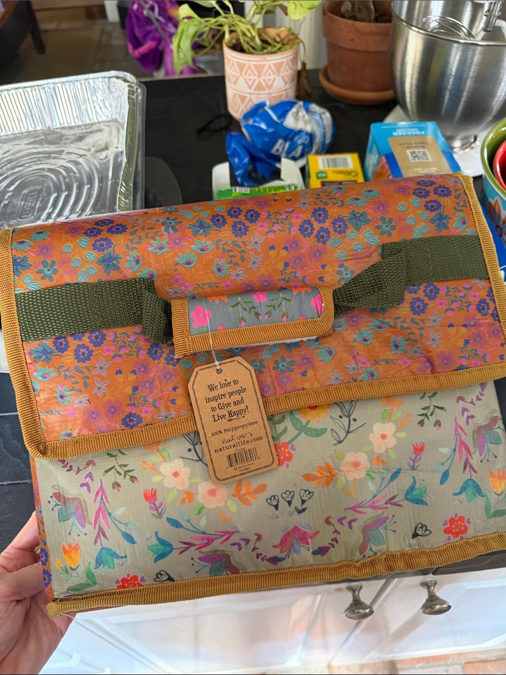 Natural Life - Insulated Travel Cooler - XL Lunchbox - New with Tags - Floral